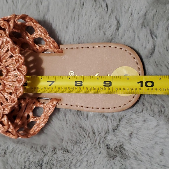 Qupid flower knit pattern sandals - Picture 6 of 7